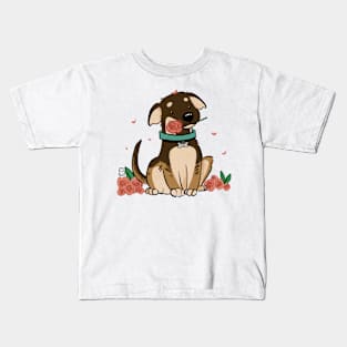 dog in love Kids T-Shirt